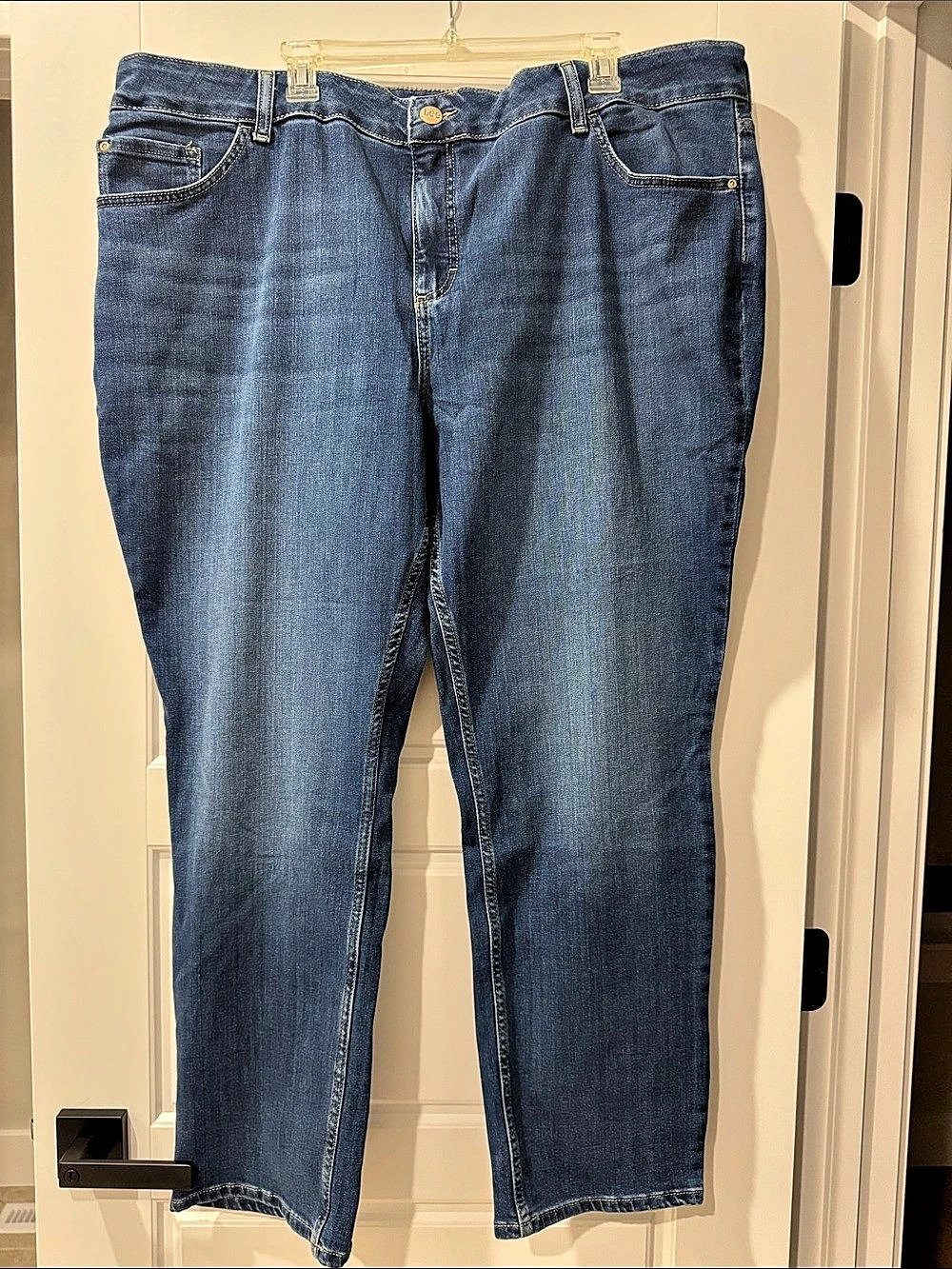 Lee Midrise Straight Leg Jeans in Blue Waist 26W NWT